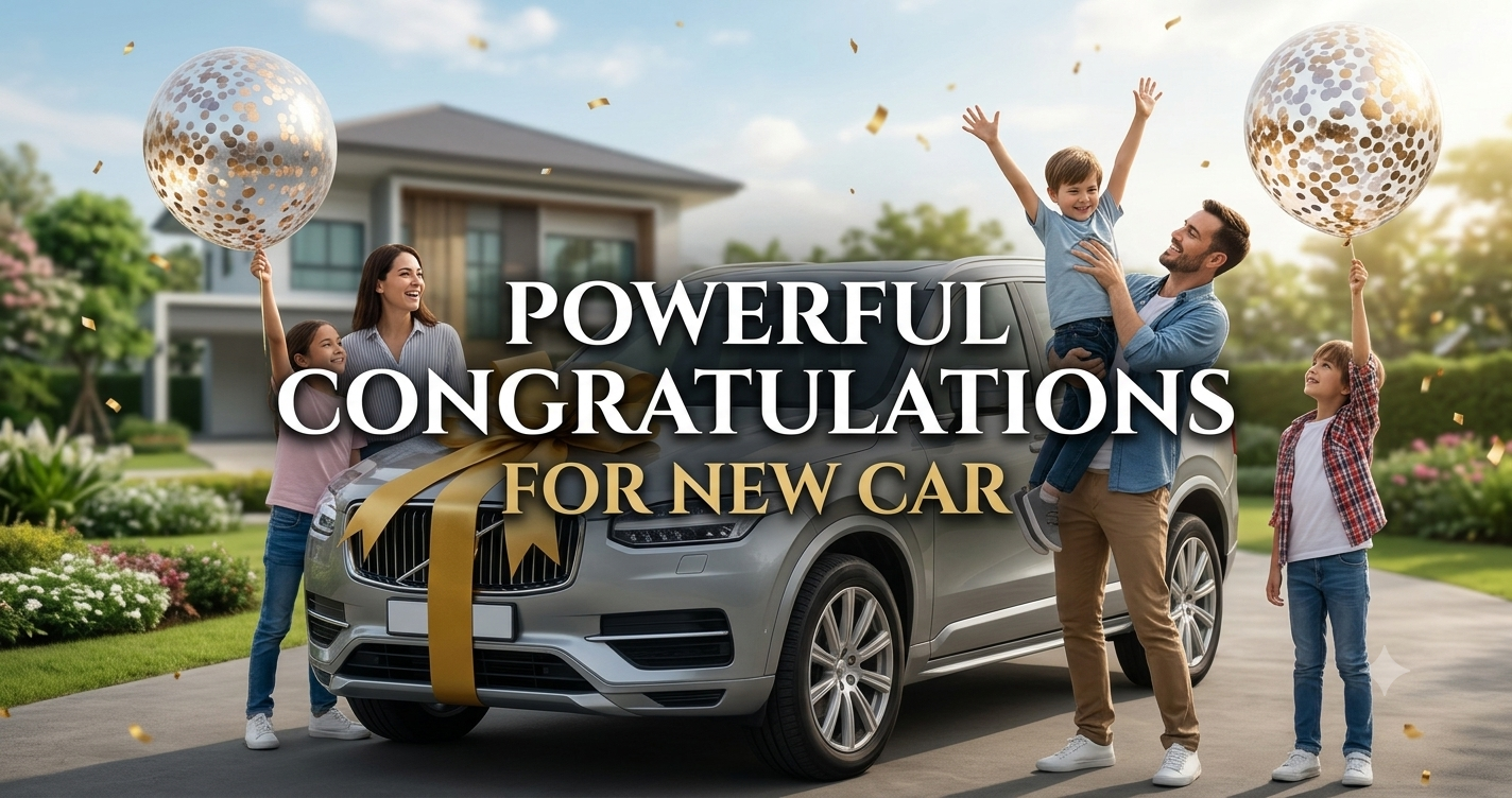 congratulations for new car