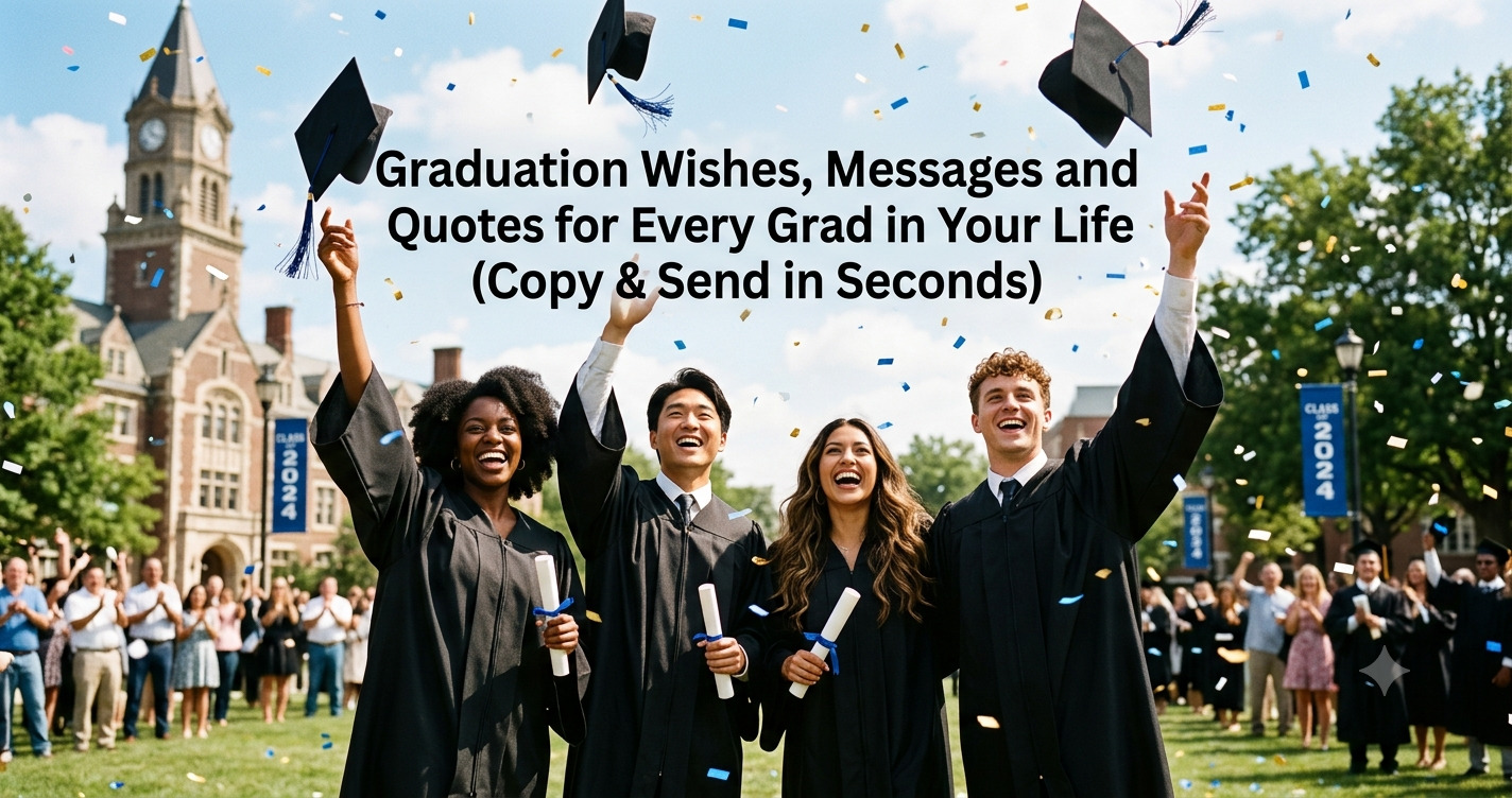 Graduation Wishes, Messages and Quotes for Every Grad in Your Life (Copy & Send in Seconds)