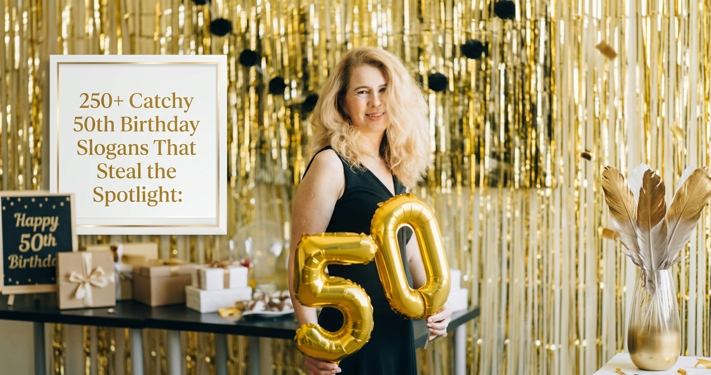 Catchy 50th birthday t-shirt slogan design idea
