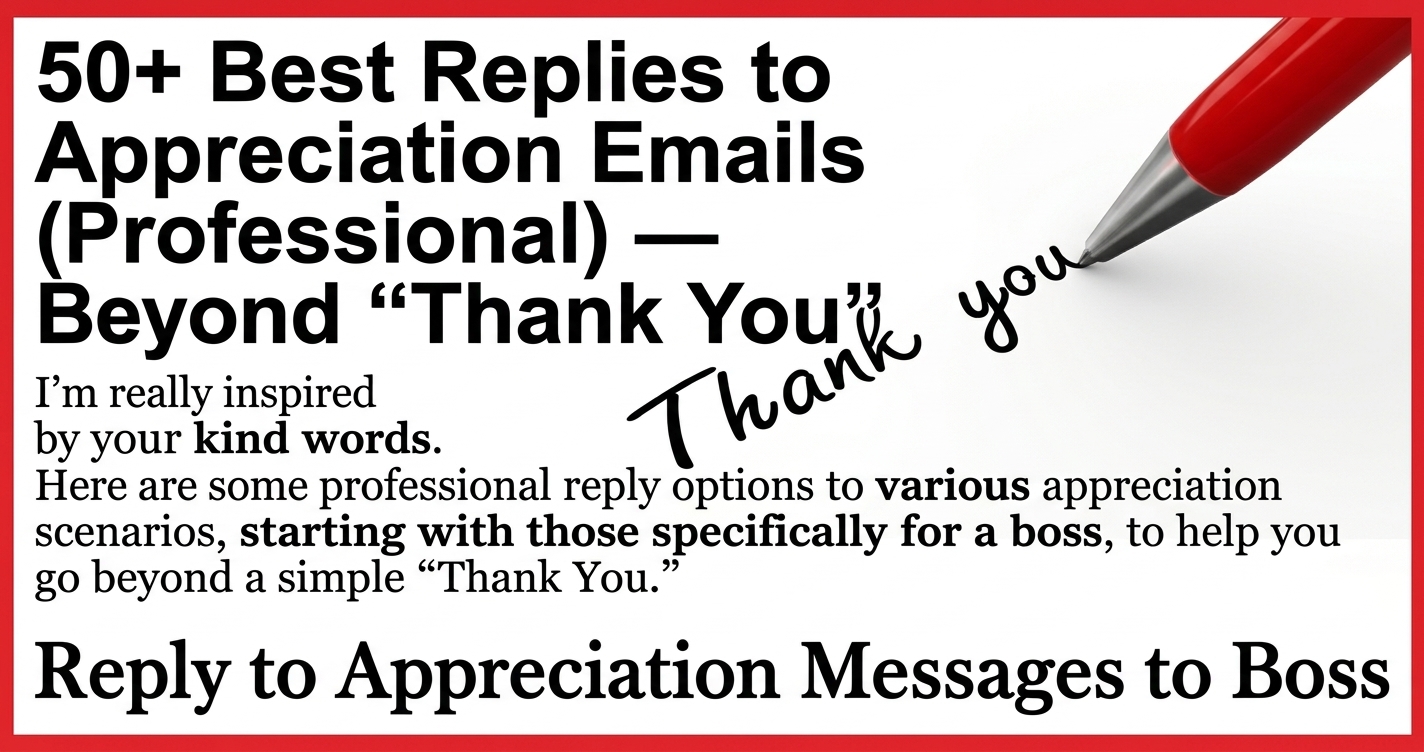 replies to appreciation emails header