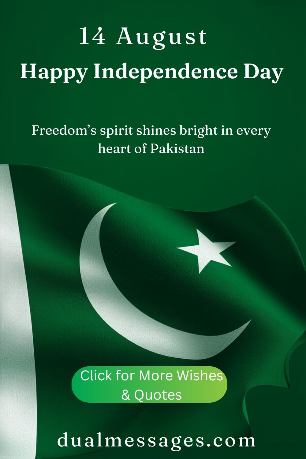 14 August Wishes and Quotes in English and Urdu