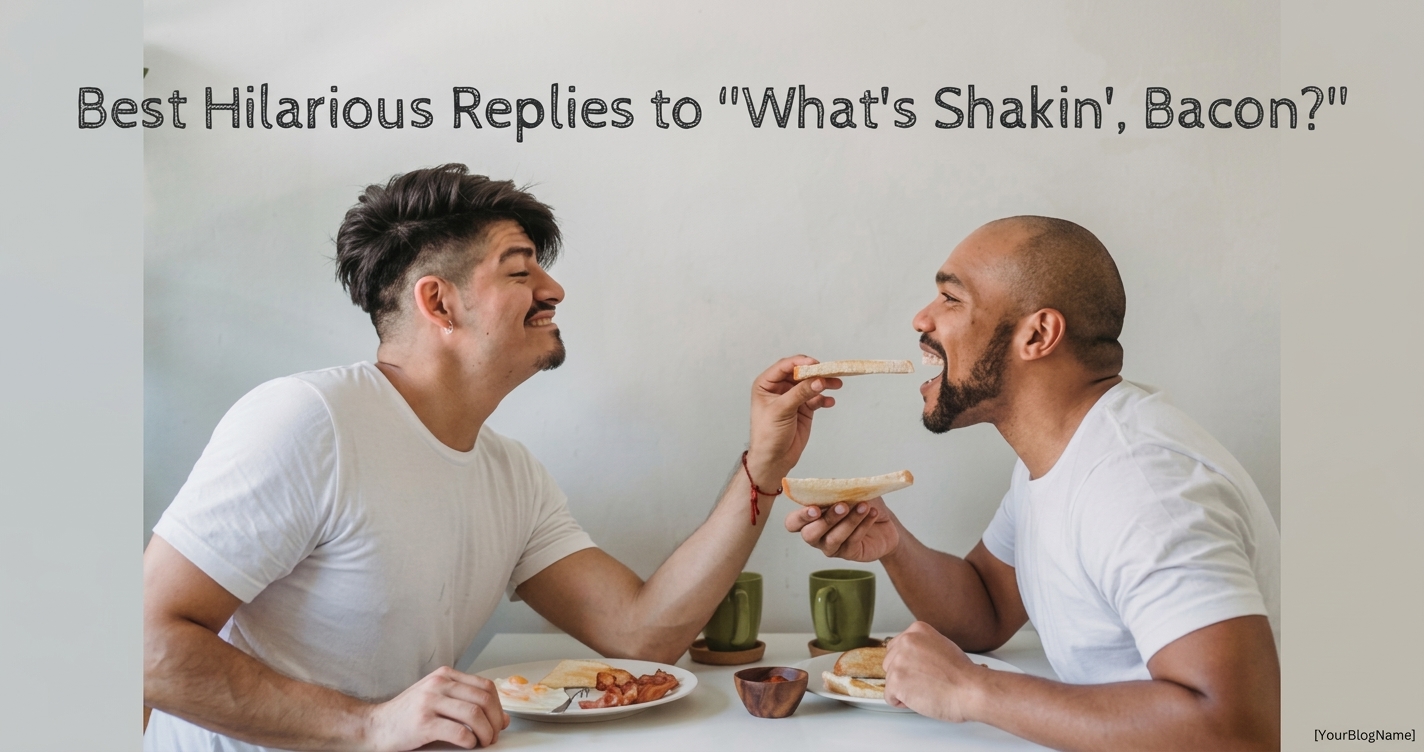 funny replies to whats shakin bacon