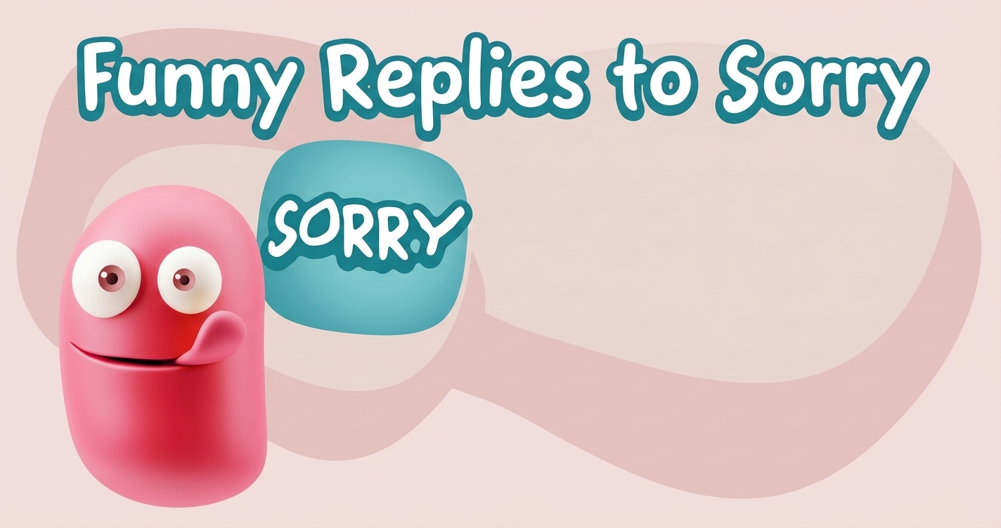 funny reply to sorry