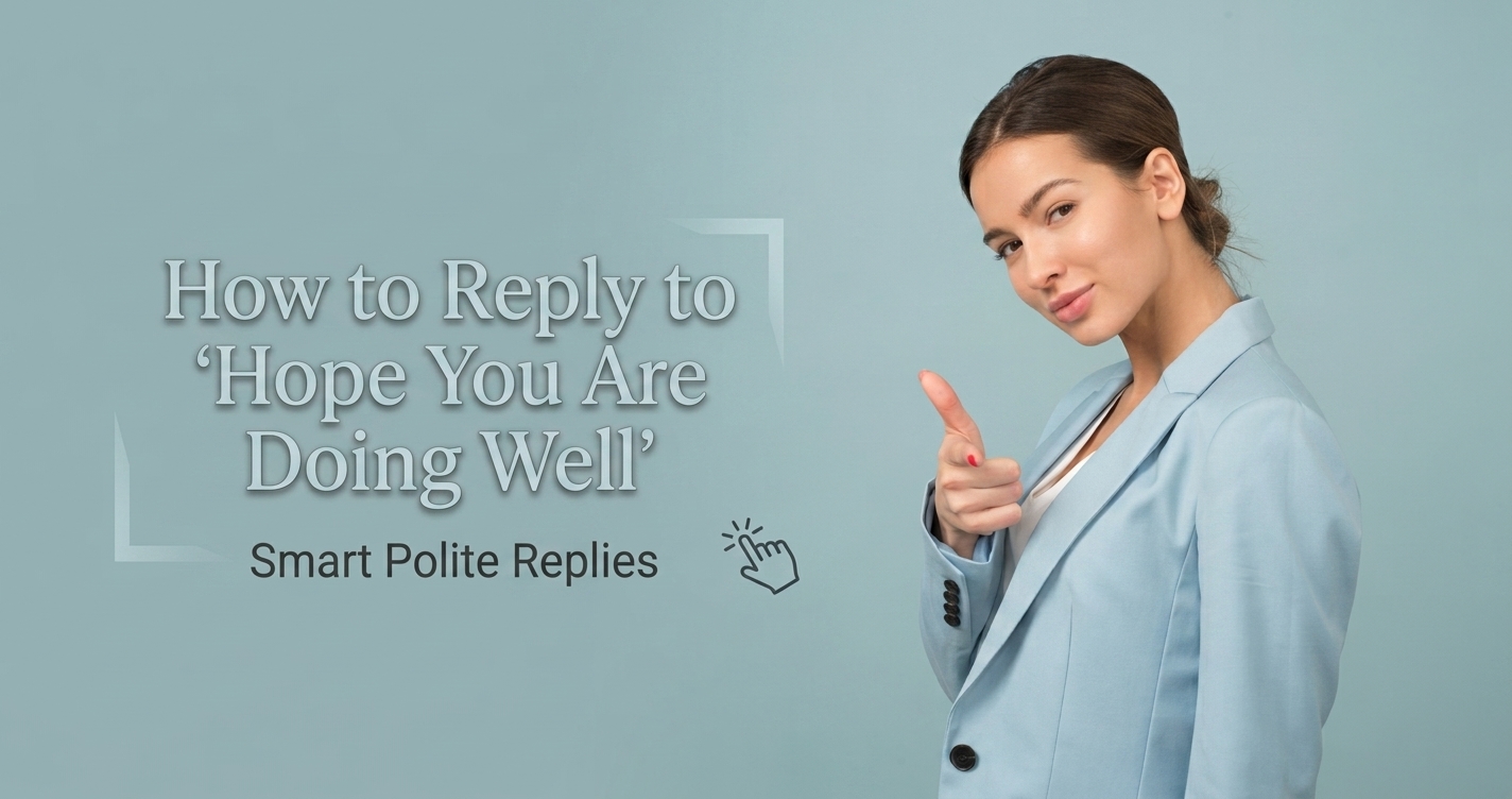 Replies to Hope You Are Doing Well