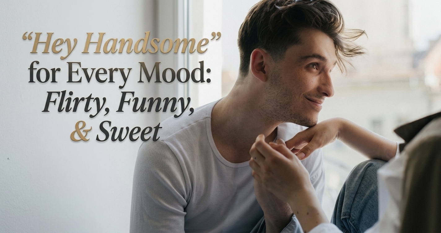 Flirty and funny responses to hey handsome for every mood
Sweet and romantic replies to a handsome compliment over text
Witty comebacks to hey handsome in a chat conversation