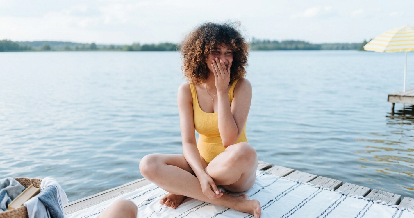 Is calling someone sunshine flirting, person smiling at a sweet sunshine text message