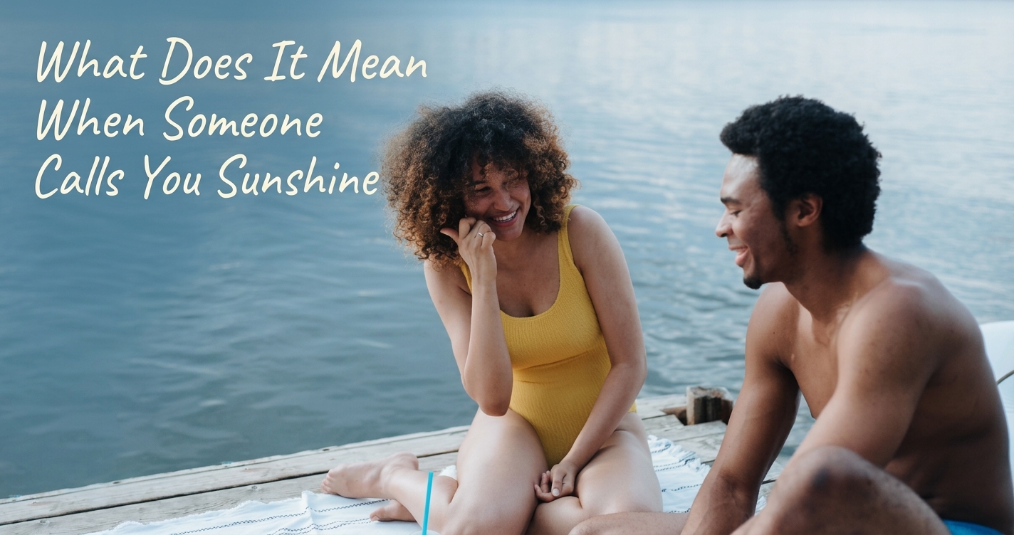 Two people smiling and talking, showing flirty versus friendly sunshine nickname